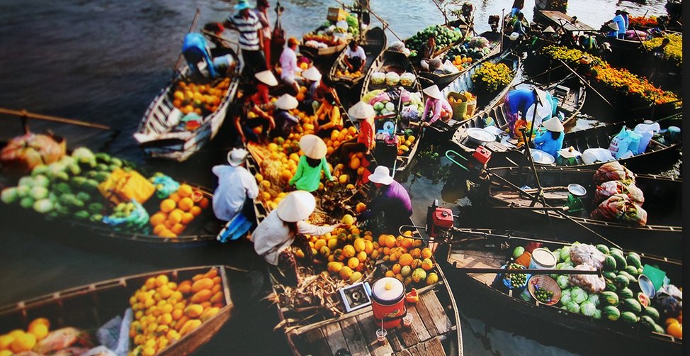 Chợ nổi Ngã Năm – ngắm bình minh trên vùng sông nước